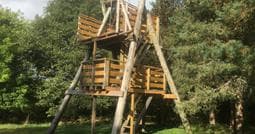 Abernethy Trust Wooden Zip Line Platform